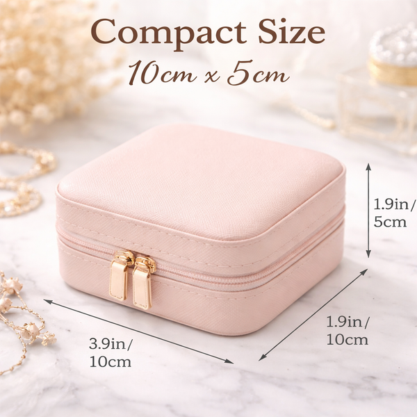 Compact travel jewellery organiser